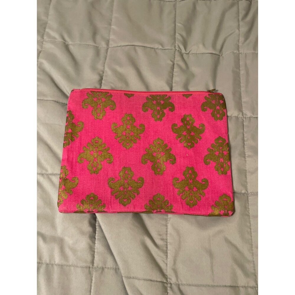 Mudpie Carry All Canvas Zipper Bag 9x12